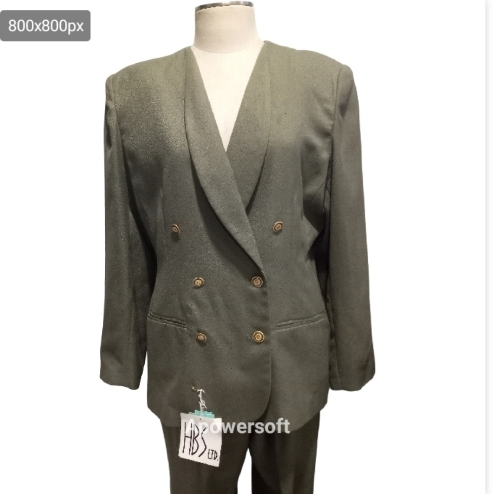 New with Tag HBS double breasted two pieces pantsuit size 16